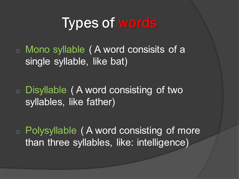 Monosyllables meaning outlet